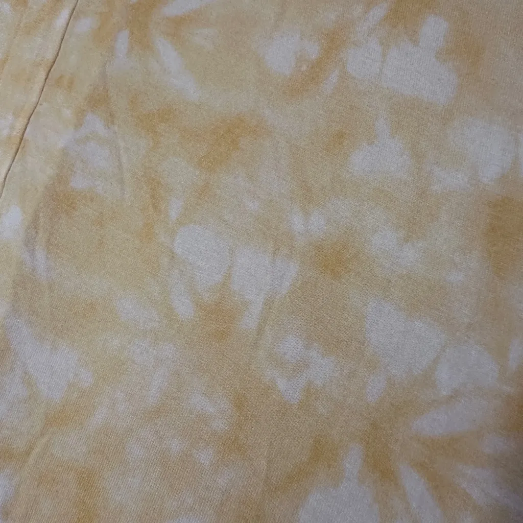 Maurices 24/7 Yellow Tie Dye Flowy Tank Top Sleeveless Shirt size Large - Image 4