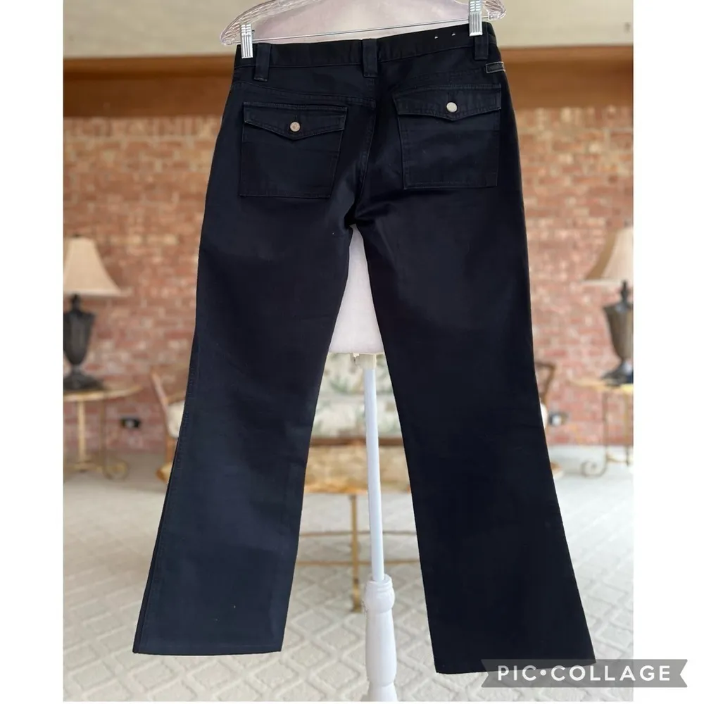 Calvin Klein Jeans Utility Flared Black 2 Midrise Cargo Casual Cotton Weekend - Image 8