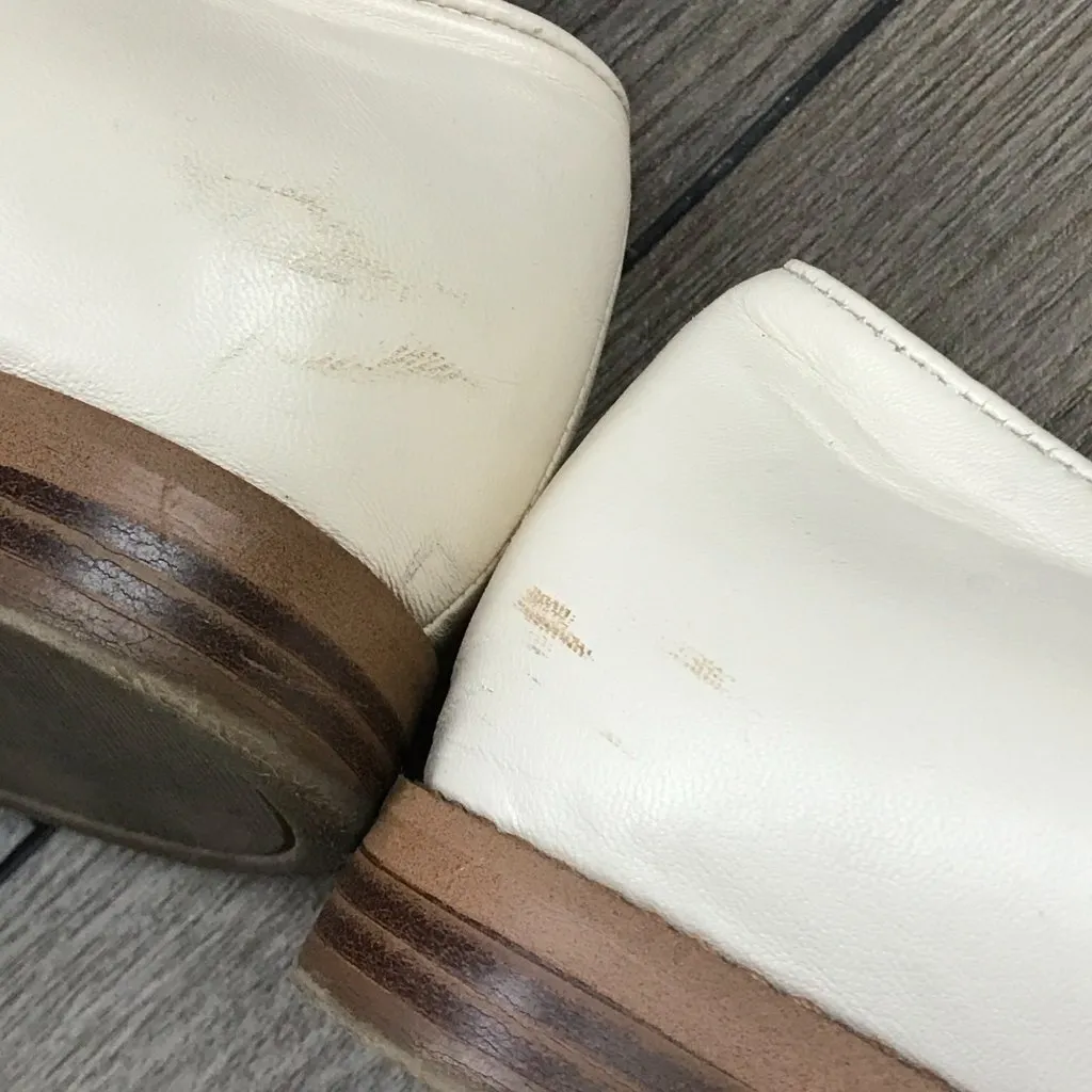 Franco Sarto Hudley Leather‎ Loafers Women's Size 9M EU 39 Comfort Neutral FLAW - Image 6