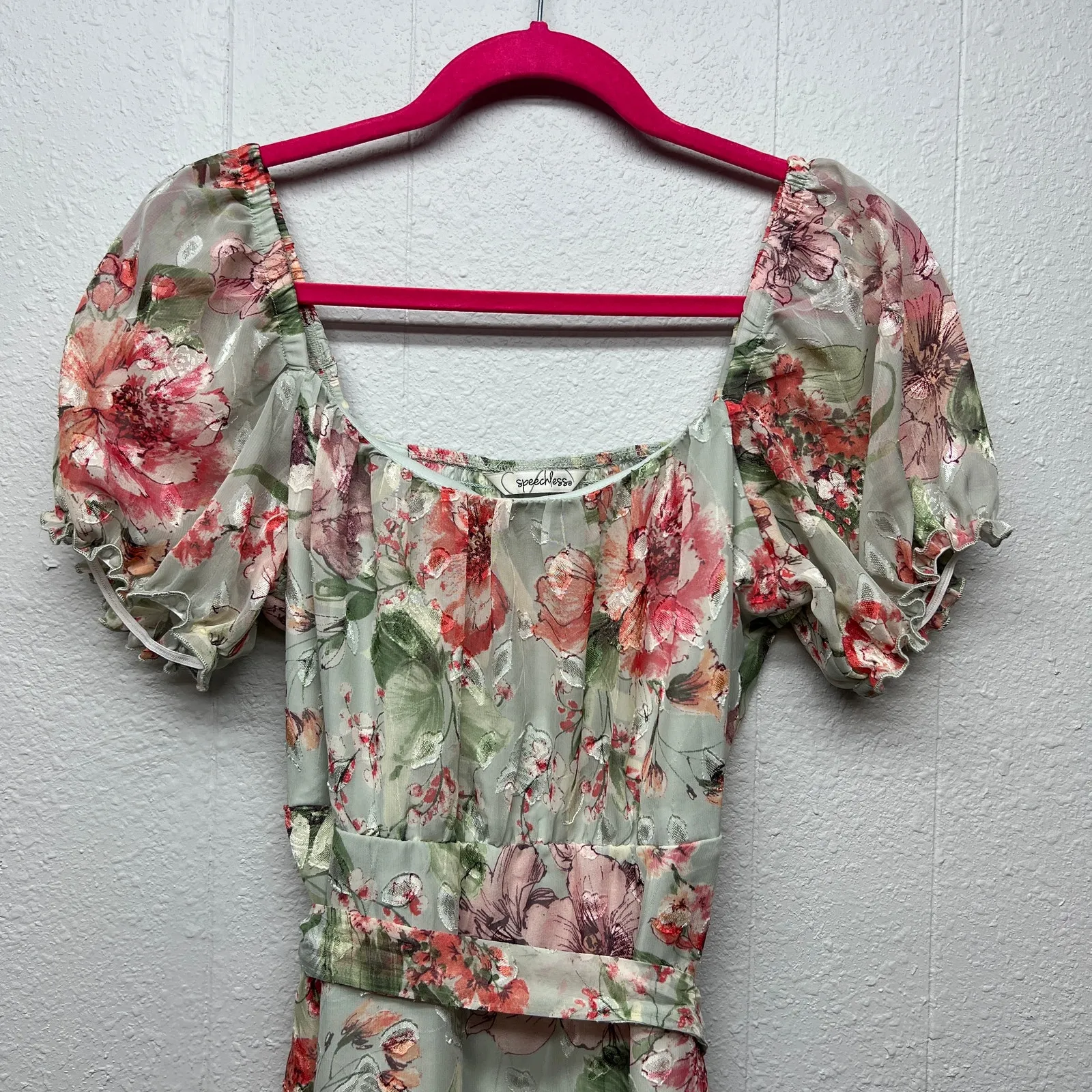 Vintage Speechless Babydoll Dress Juniors M Forest Fairy Cottagecore Festival - Image 4