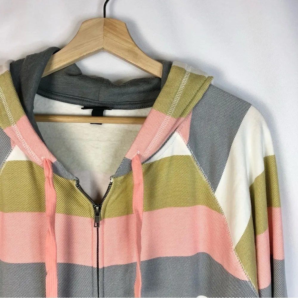 Torrid Super Soft Fleece Colorful Stripe Full Zip Jacket 2 - Image 7