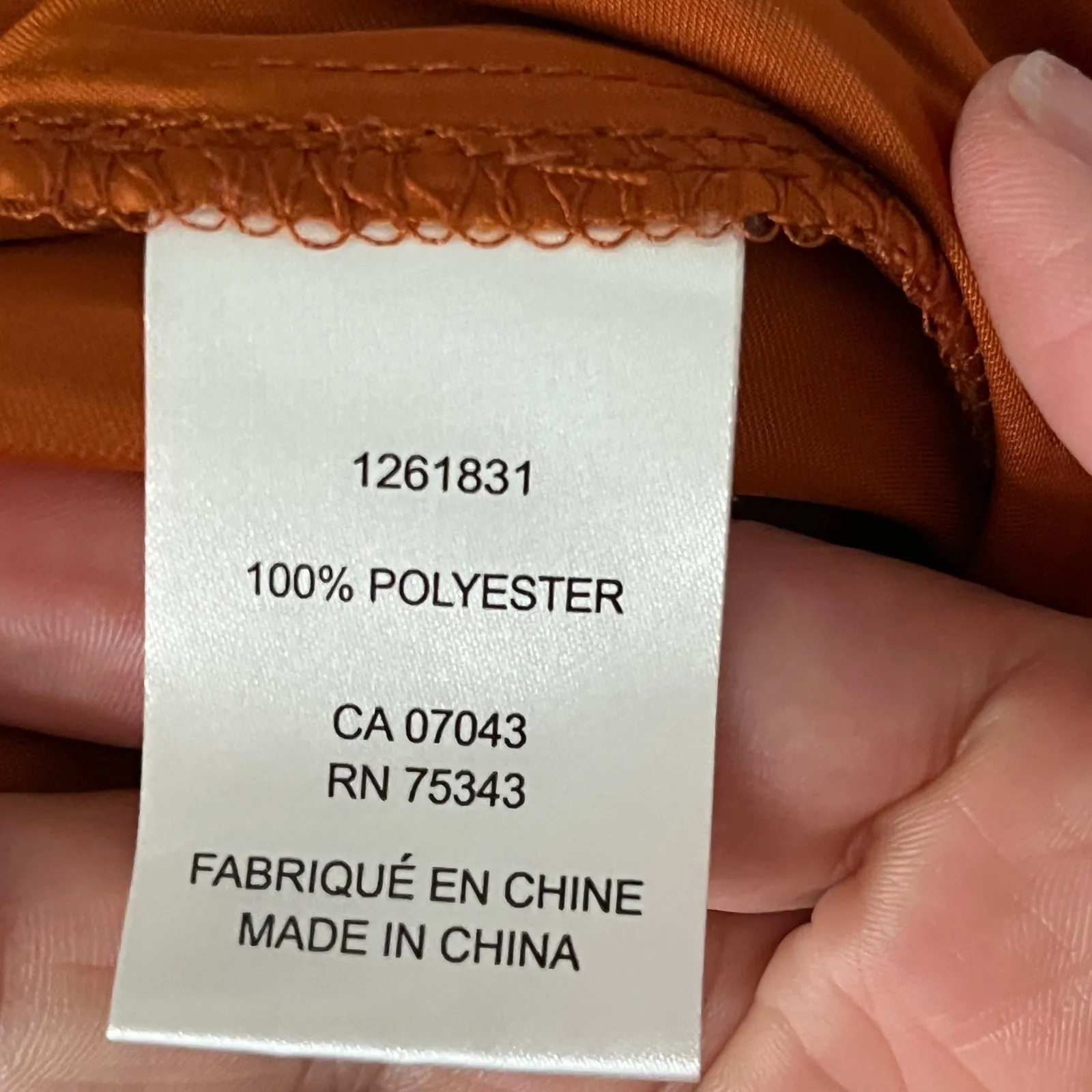 Rachel Zoe Women's Wide Leg Satin Cargo Pants Orange Pleated Drawstring Large - Image 5