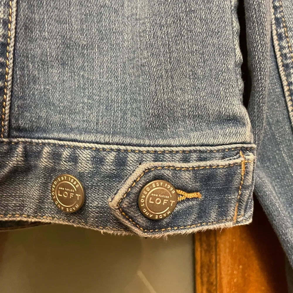 Ann Taylor LOFT Women Denim Jacket SMALL - Image 6