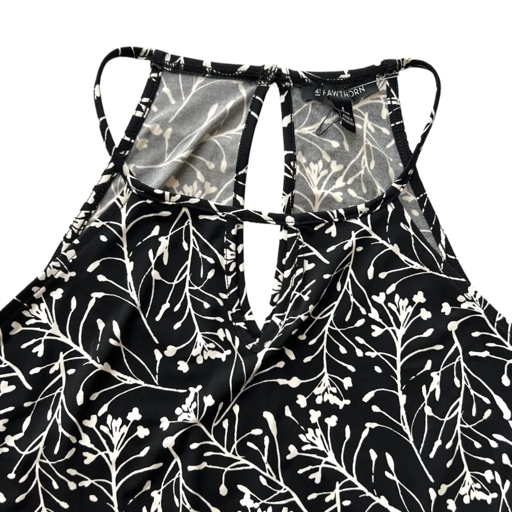 41 Hawthorn Floral Print Jersey Jumpsuit Black White Size Small Petite NWT - Image 7