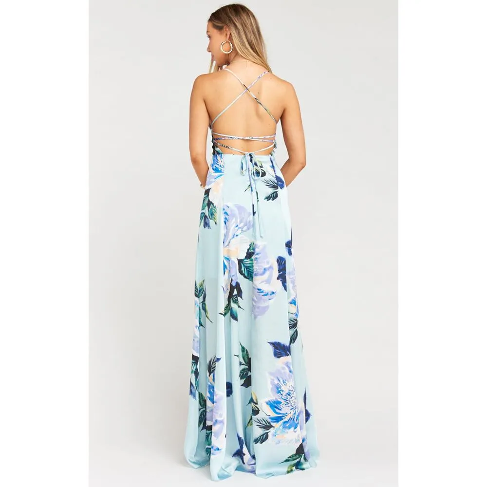 Show Me Your Mumu Godshaw Goddess Gown in Mint to Be Floral XXS NWT - Image 5