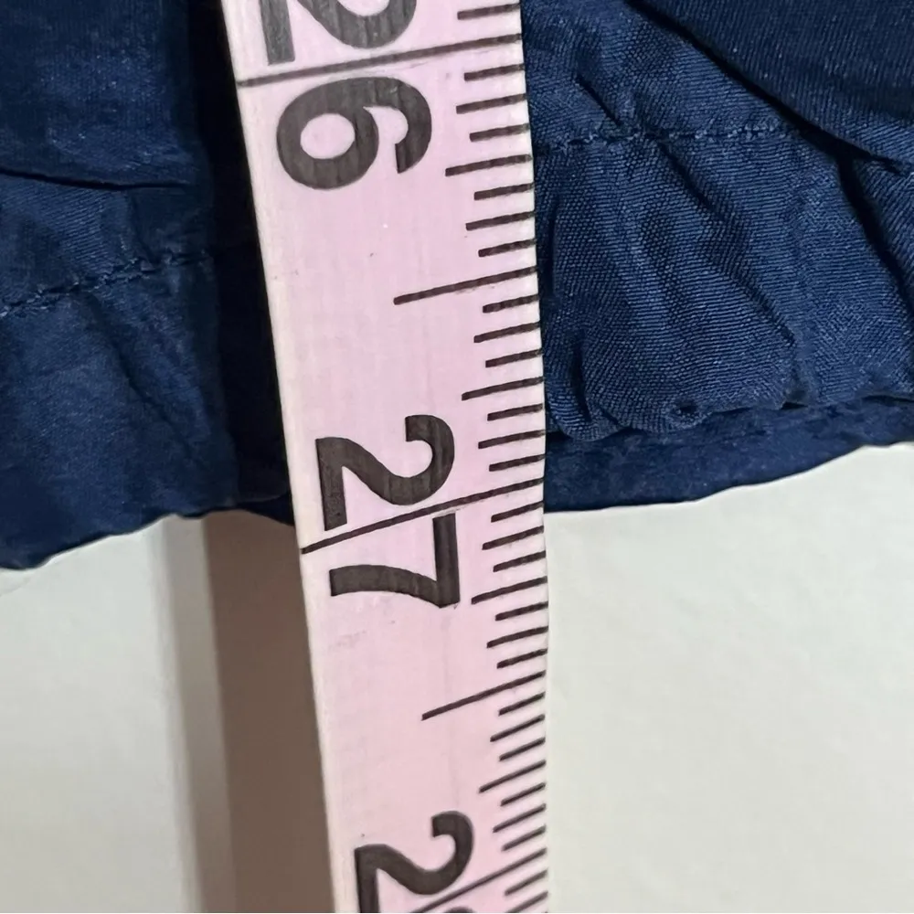 Women’s Vintage Kriss Kross‎ 100% Silk Navy Blue Joggers Size Large Ankle Zip - Image 8