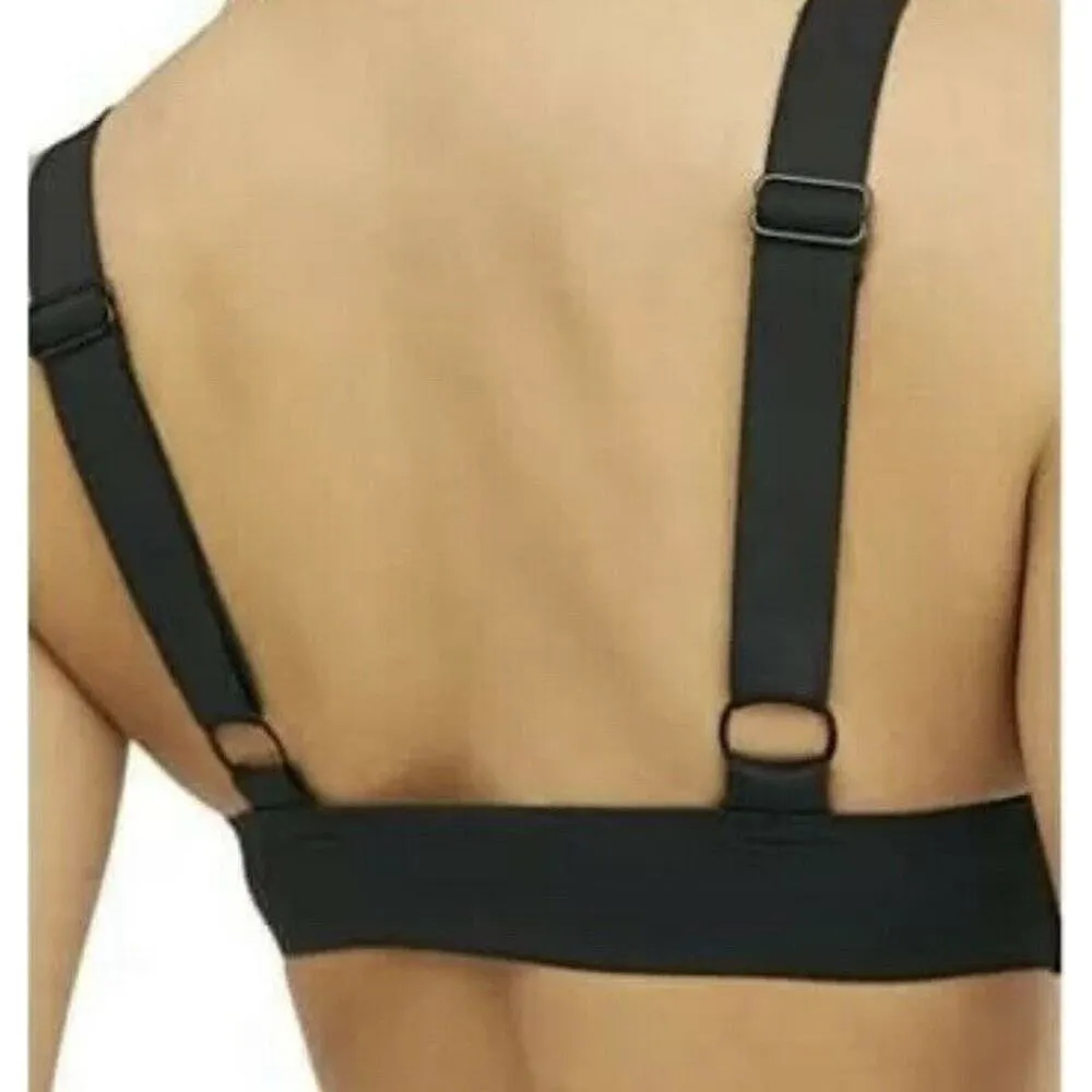 Free People Intimately Small Bra Erin Scuba Plunge Bralette Adjustable Straps - Image 3