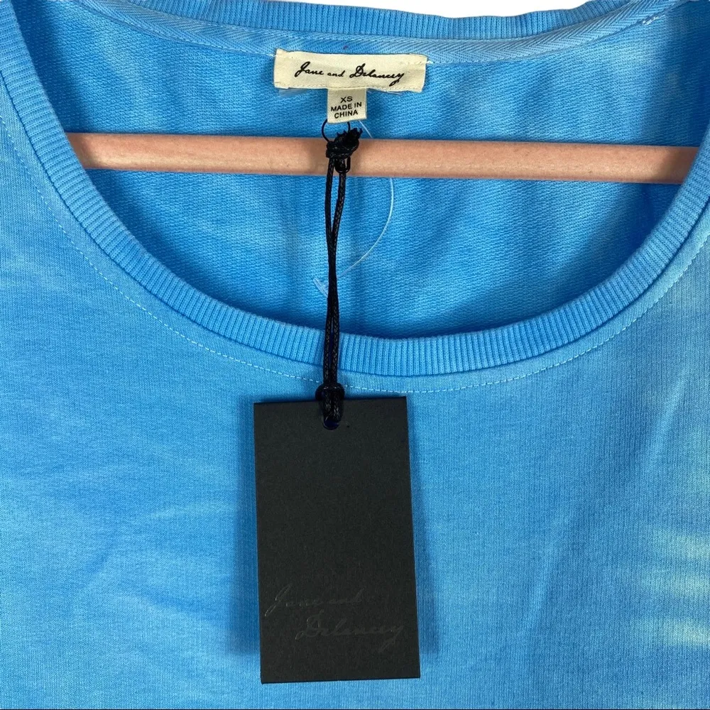 Jane and Delancey blue/periwinkle/white tie-dye tank dress NWT Size XS P… - Image 3