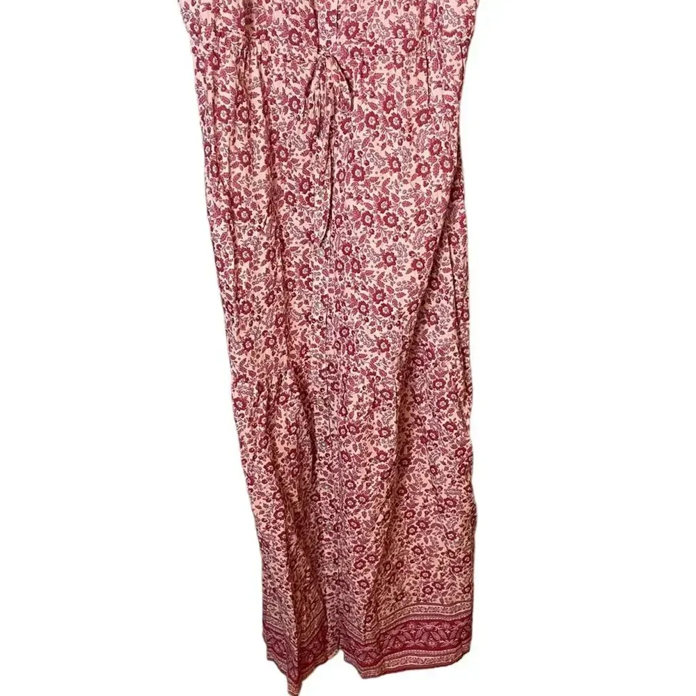 Faherty Women’s Sz Large Organic Cotton Hyland Dress New NWT Pink Floral Tank - Image 7