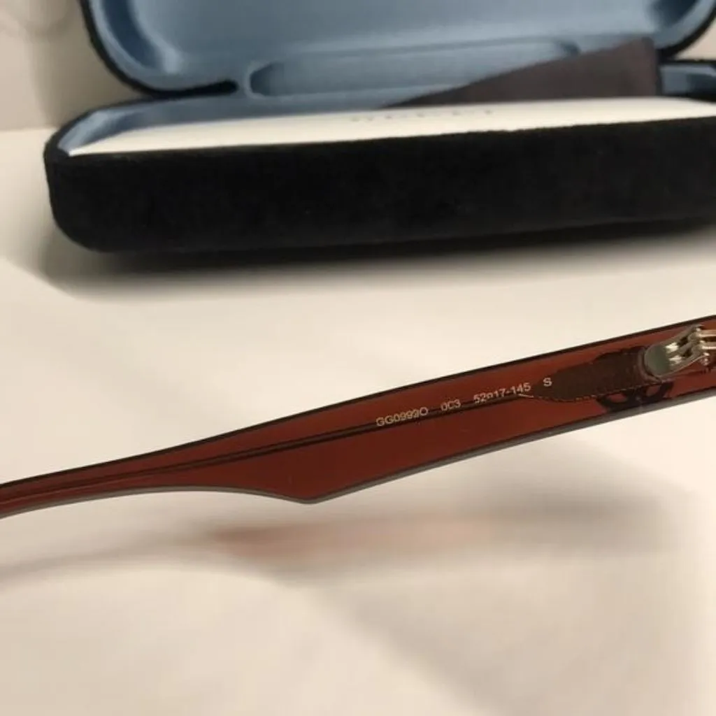 New Authentic Gucci Tortoise Shell Women's Glasses GG0992o 003 - Image 6