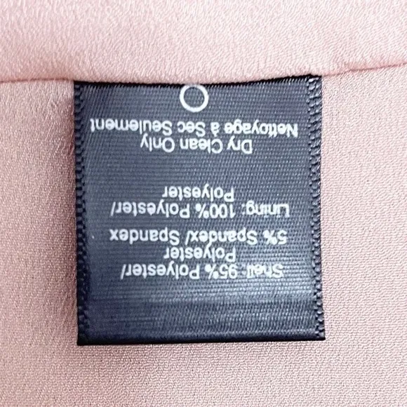 Dress The Population Raquel One Shoulder Dress Blush Pink Women’s Size Large - Image 12