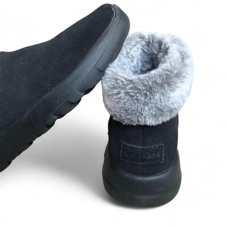 Skechers Womens 8.5 On The Go Joy Savvy Side Zip Boot Black 144003 - Image 9