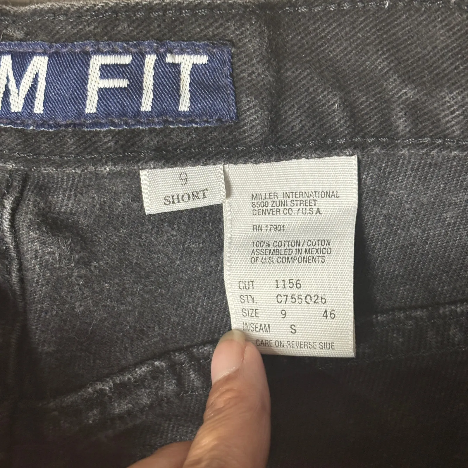 Cruel girl vintage black wash mom jeans slim fit 9 short - Image 7