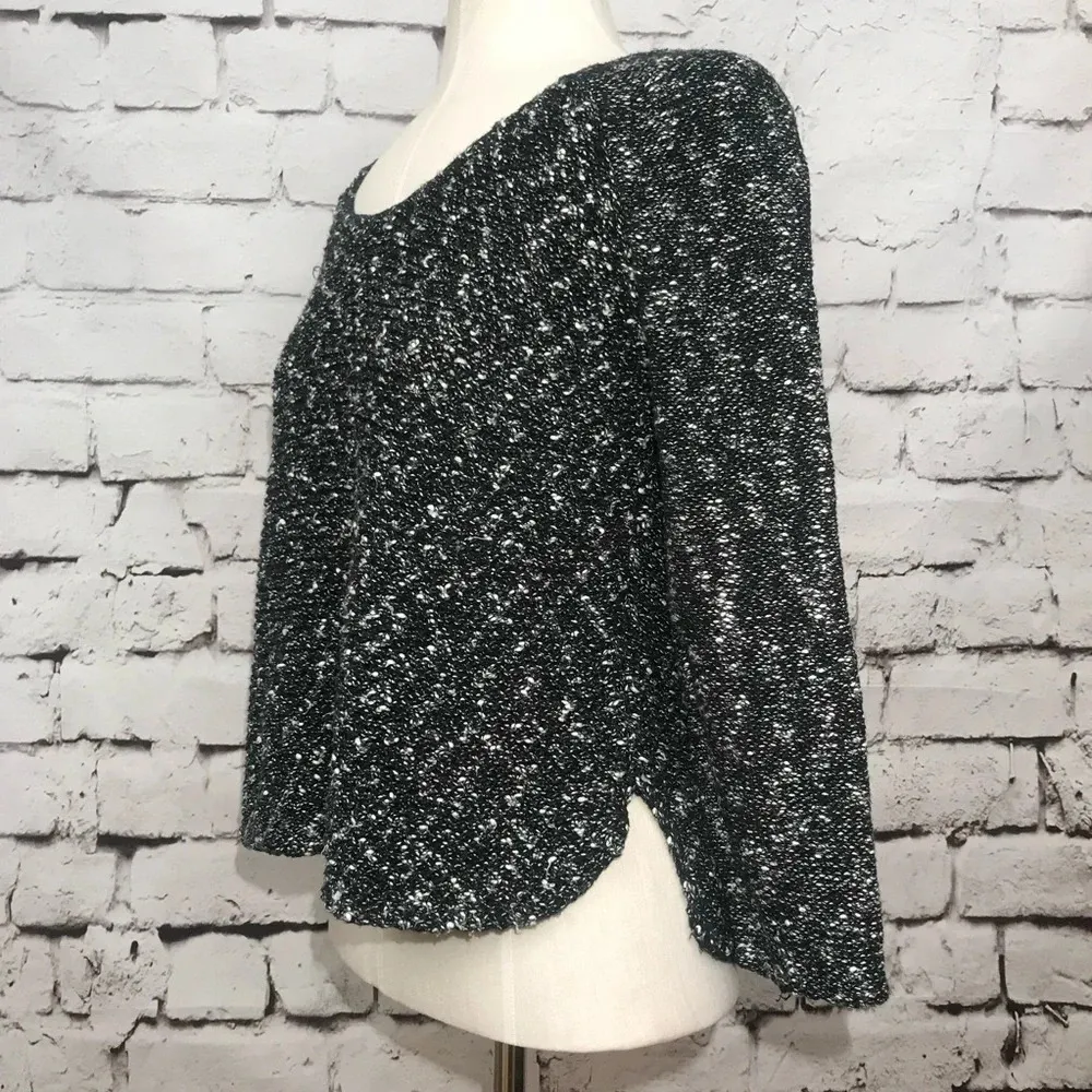 Helmut‎ Lang Caged Boucle Side Slit Pullover - Image 3