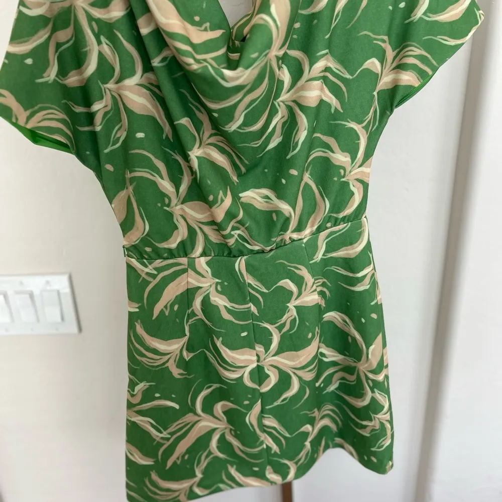 Alexia Admor Suri Draped One-Shoulder Minidress Green Small NWT - Image 7