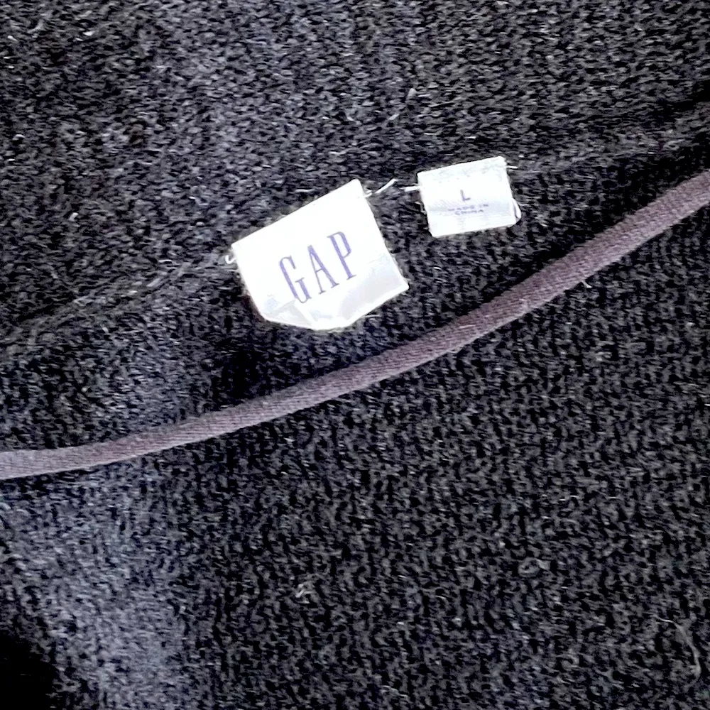 GAP Black Wool Blend Longline Duster Open Cardigan Sweater Women’s Large - Image 5