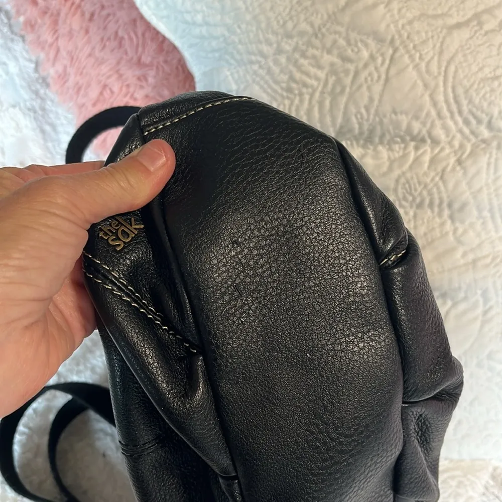 SAK Soft Black Leather Shoulder Bag - Image 15