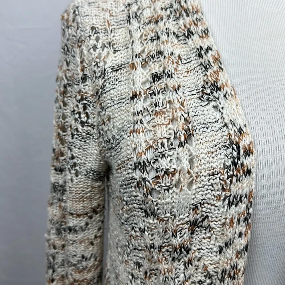 Knox rose open front knit cardigan size small - Image 2