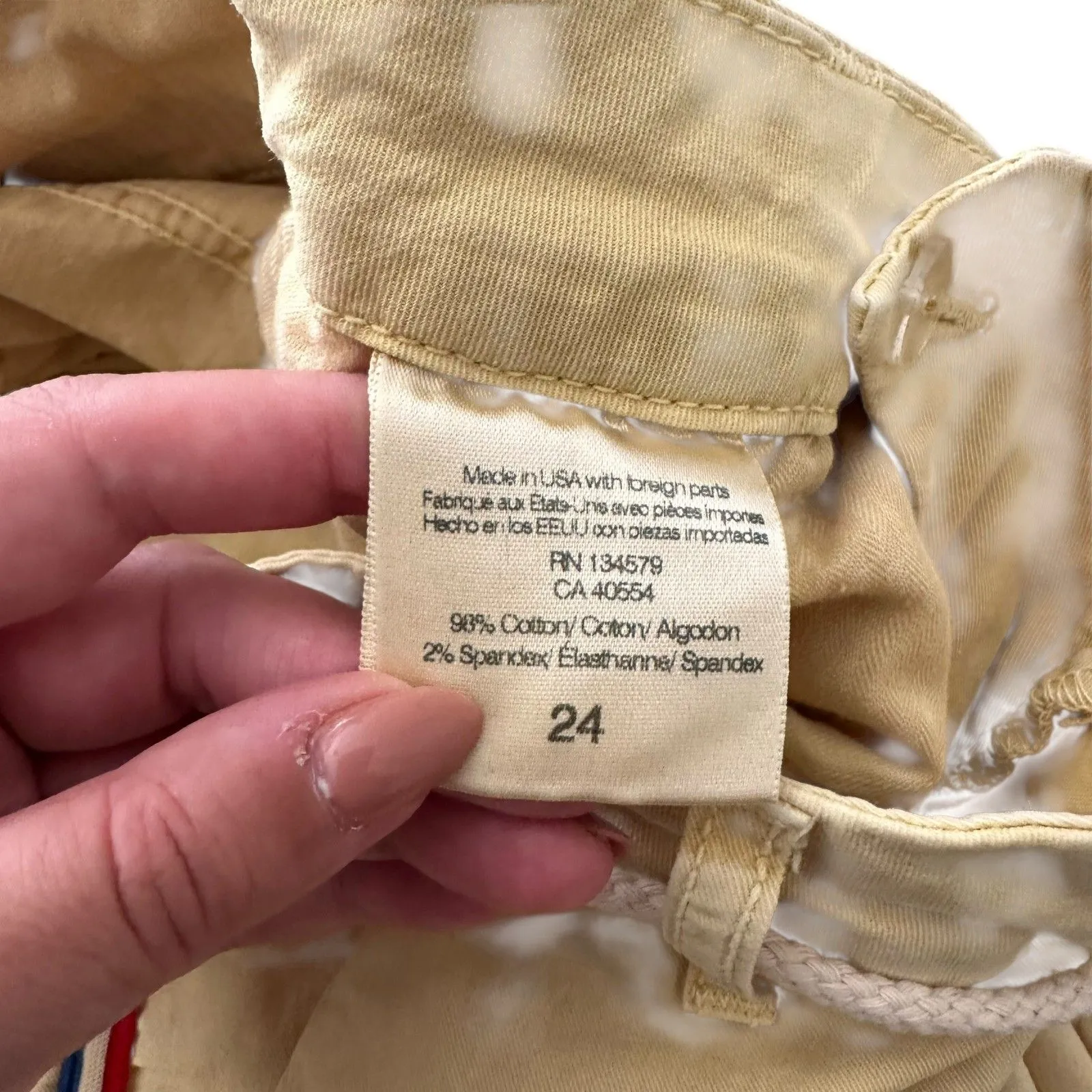 SUNDRY‎ Striped Belted Trouser Yellow Sz 24 - Image 5