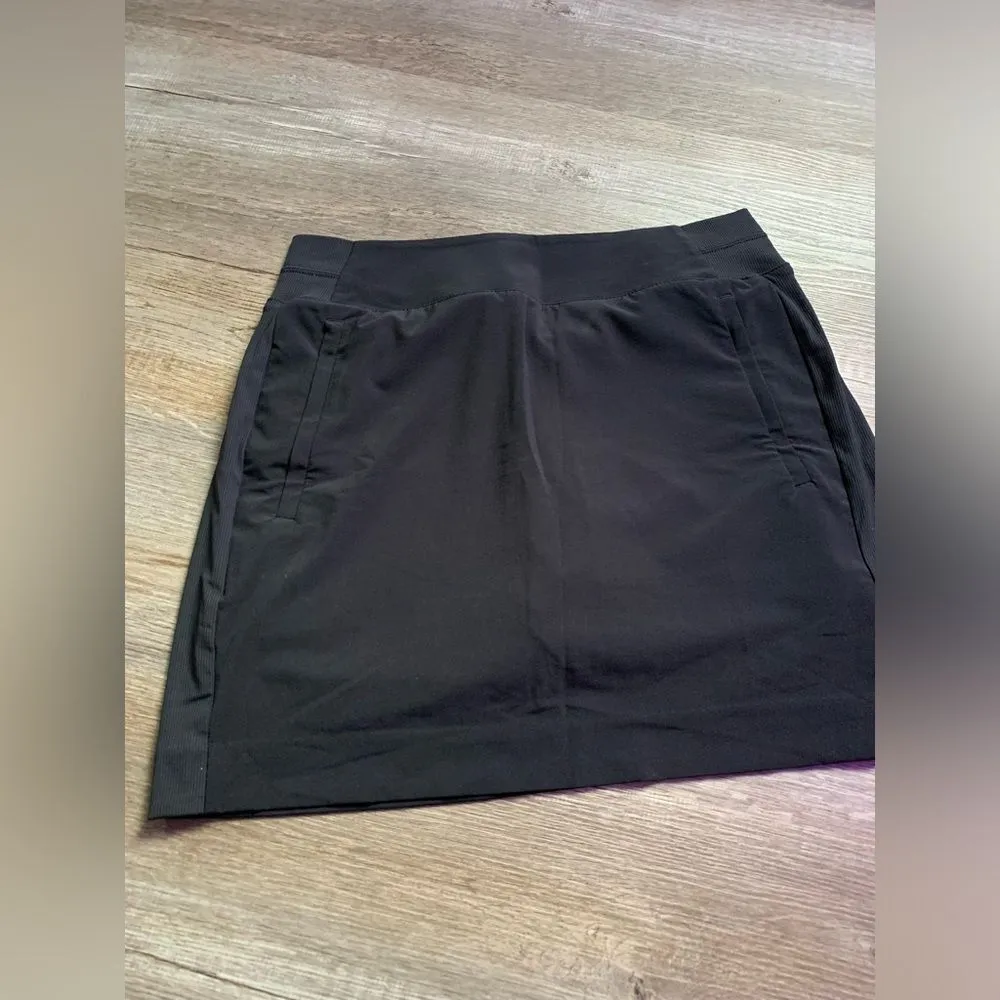 Athleta Brooklyn Skort Athletic Tennis Skirt Activewear Workout Black Size 6 - Image 2