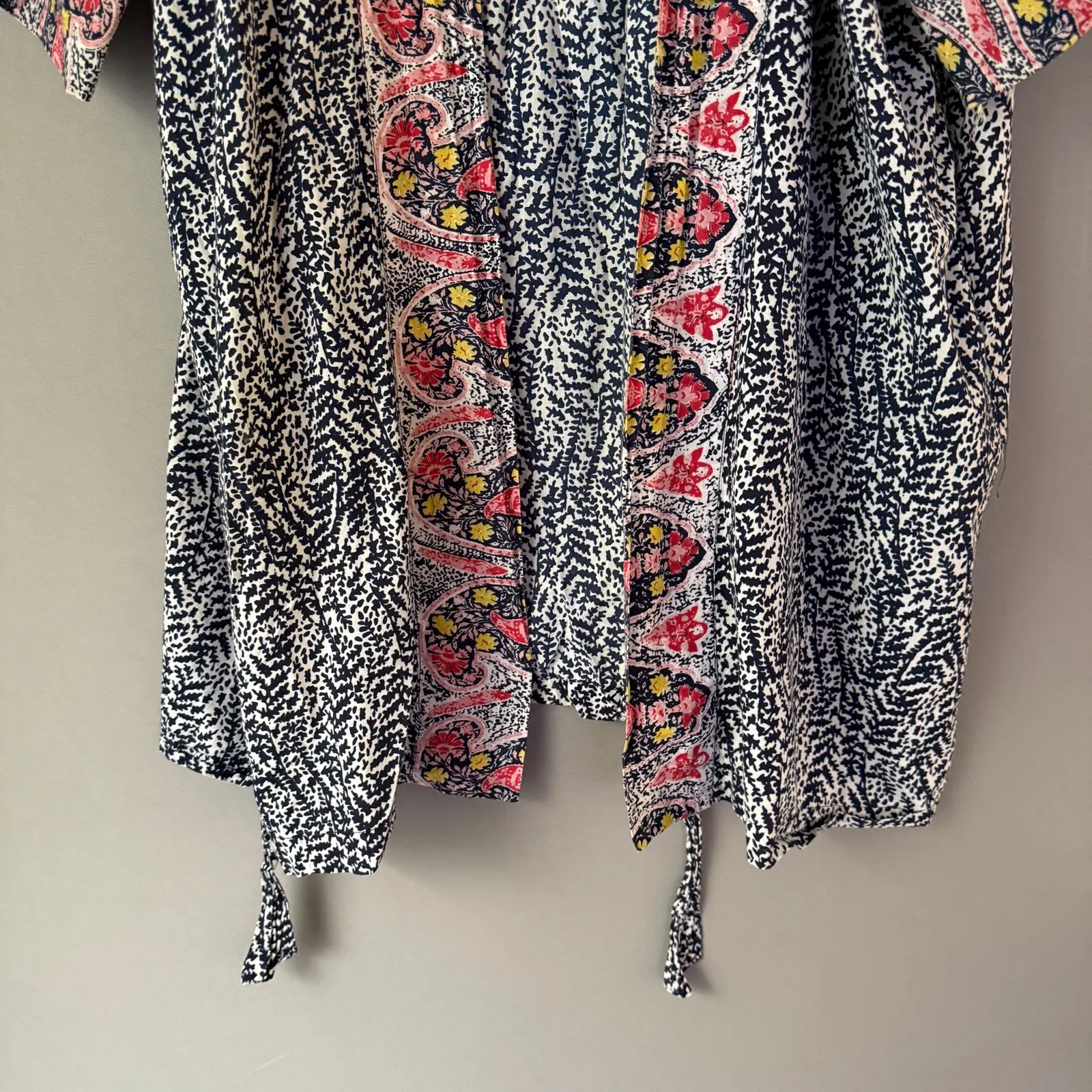 Lucky‎ Brand sz S/M Blue swimsuit bikini cover up Kimono - Image 3