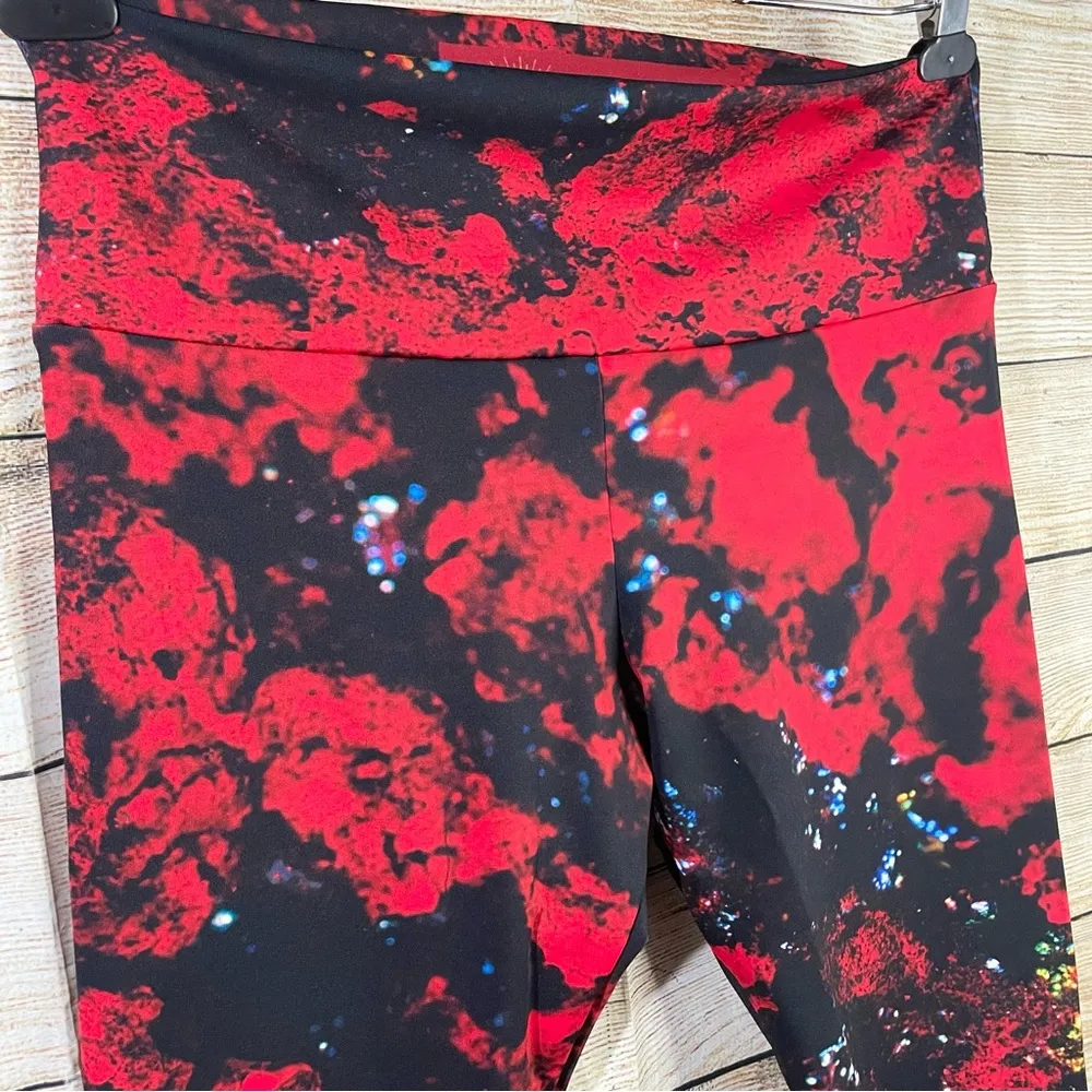 Colorful spandex yoga leggings women size XLarge Red - Image 7