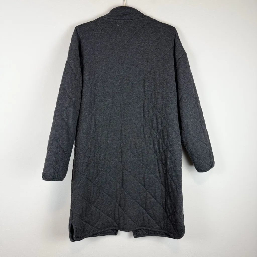 Z Supply Catharina Quilted Zip Jacket Onyx Gray Size Small - Image 11