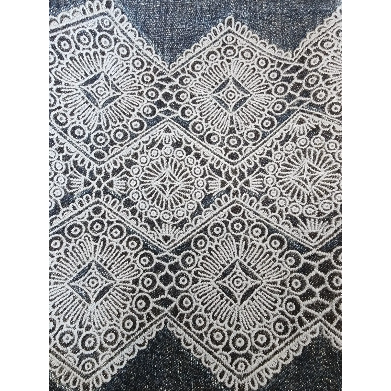 Tory Burch Cropped Embroidered Cuff Straight Leg Jeans Women’s Size 30 - Image 11