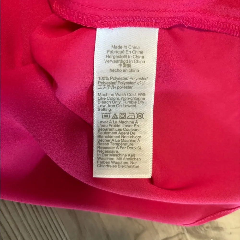 J. Crew NWT Pink Blouse chest measurement is 19, length 22 - Image 2