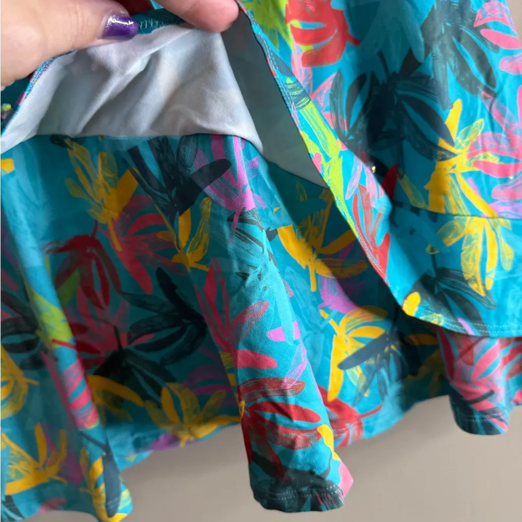 Dona Jo tiered tennis skort size 1.5 medium Blue - Image 9