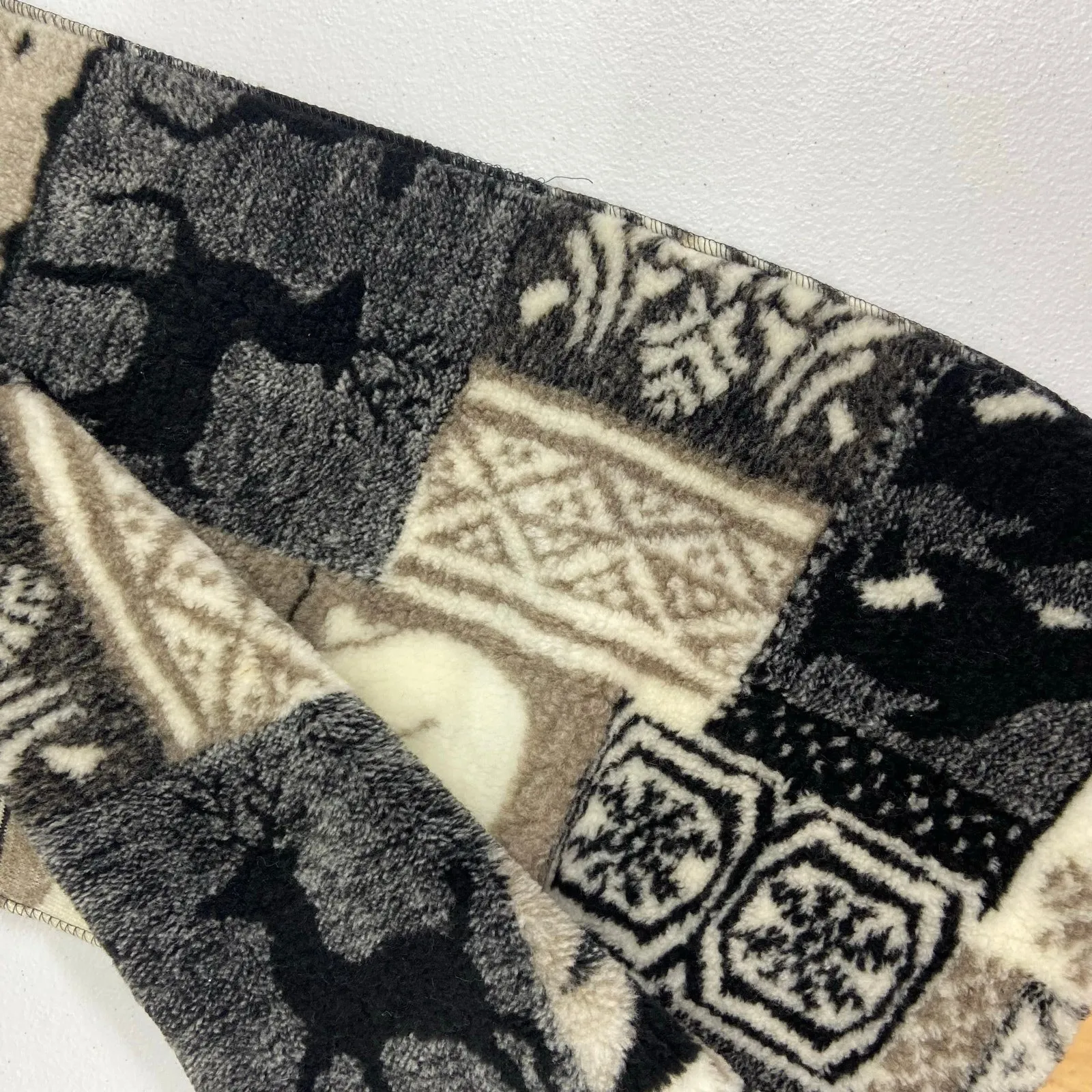 Vintage adult unisex soft fleece deer‎ polar bear warm winter scarf accessories - Image 7