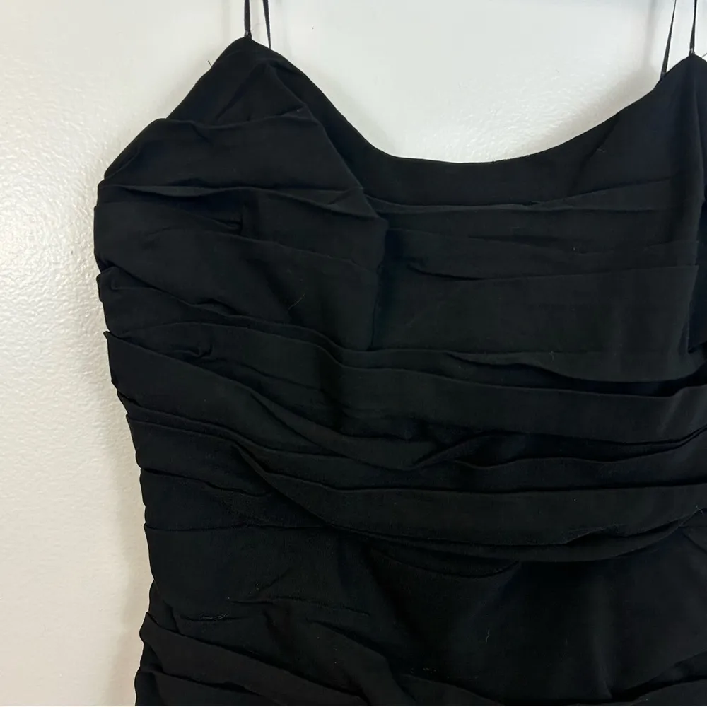NWT DO+BE Black Ruched Strapless Mini Bodycon Dress Size Large - Image 3