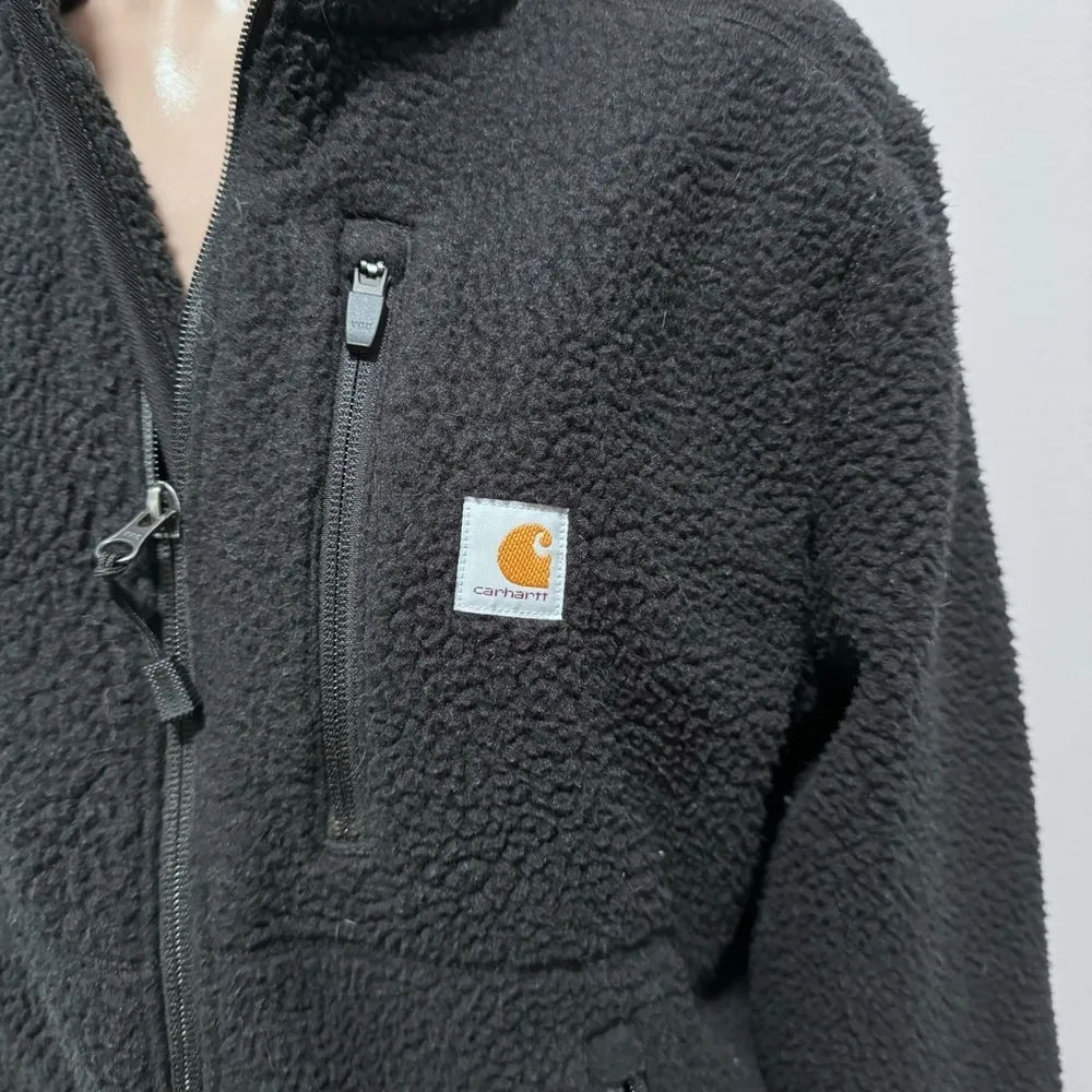 Carhartt Women's High Pile Fleece Jacket Black Medium Coat Sherpa - Image 4