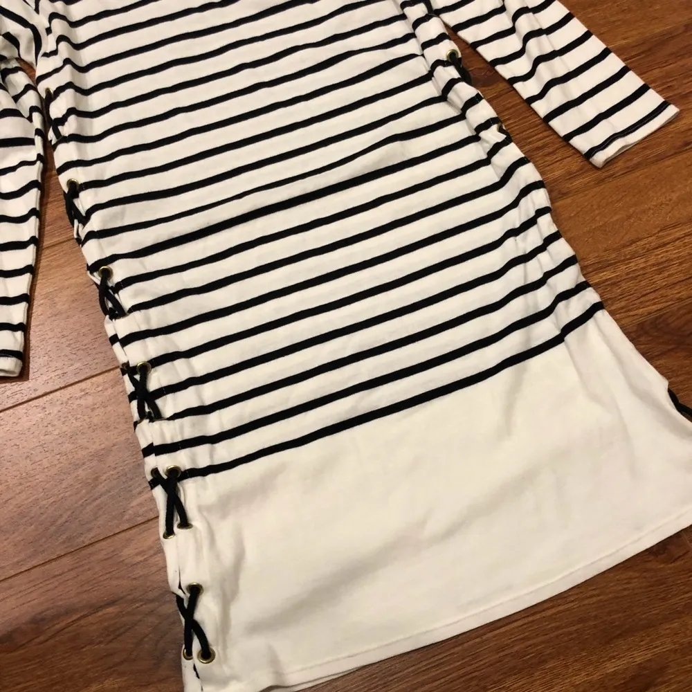 Claudie Pierlot Striped Dress White Size M - Image 3