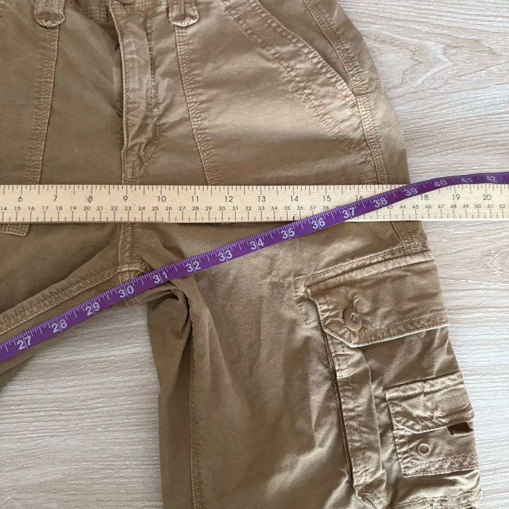 American Eagle 00 Baggy Joggers Cargo Skater Tan Streetwear Y2K Utility - Image 10