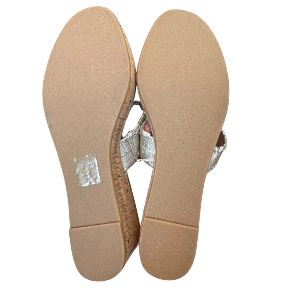 Jack Rogers Jacks Stacked Mid Wedge 10 Platinum‎ Sandals - Image 9