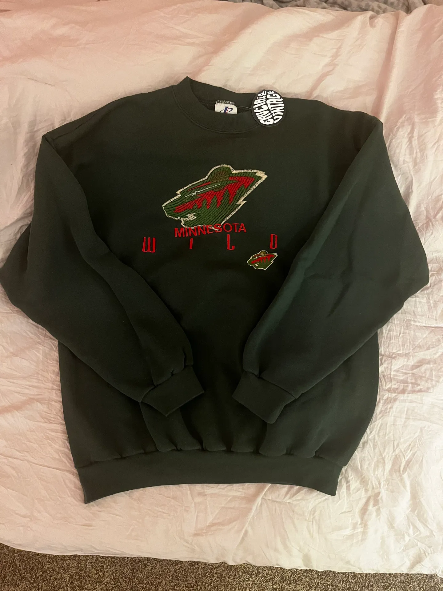 Minnesota Wild Sweatshirt Green Size XL - Image 2