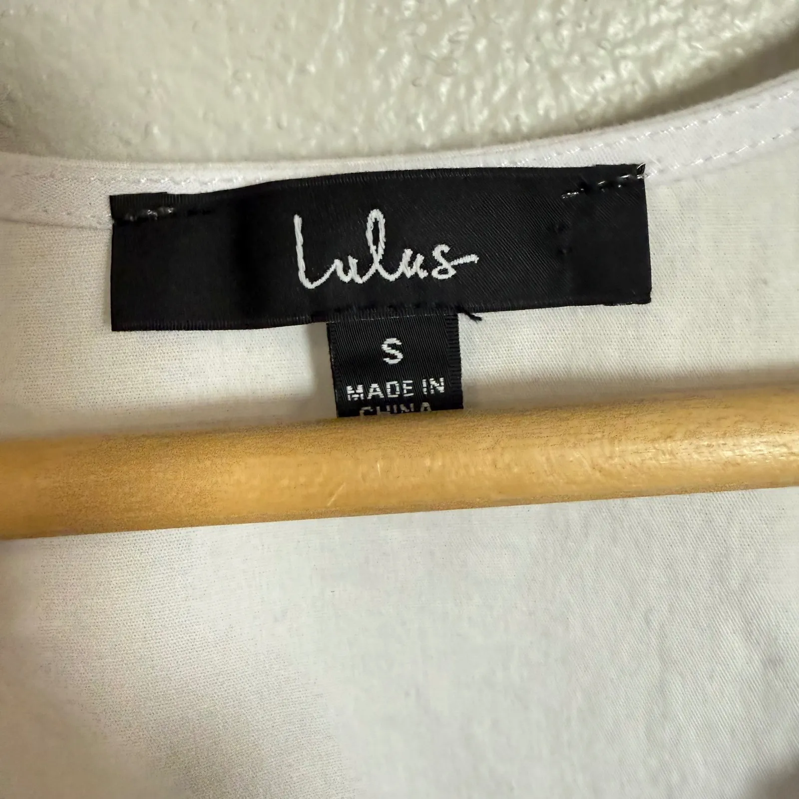 Lulus White Ruffle Smocked V Neck Peplum Top Women's Size S - Image 4