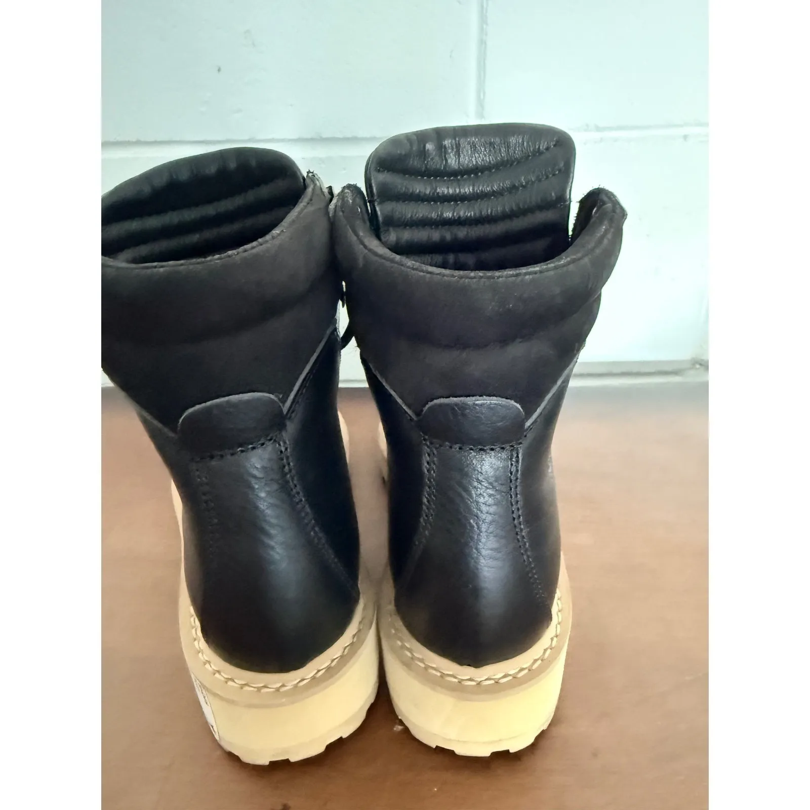 DIEMME Black Leather Lace Up Hiking Boots Womens Made in Italy Size 6 - Image 9