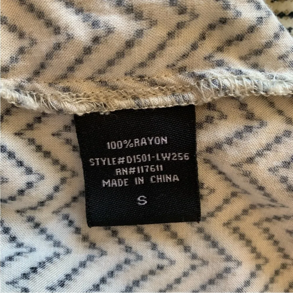 Potter's Pot Chevron Print Sleeveless Tank Mini Dress S - Image 6