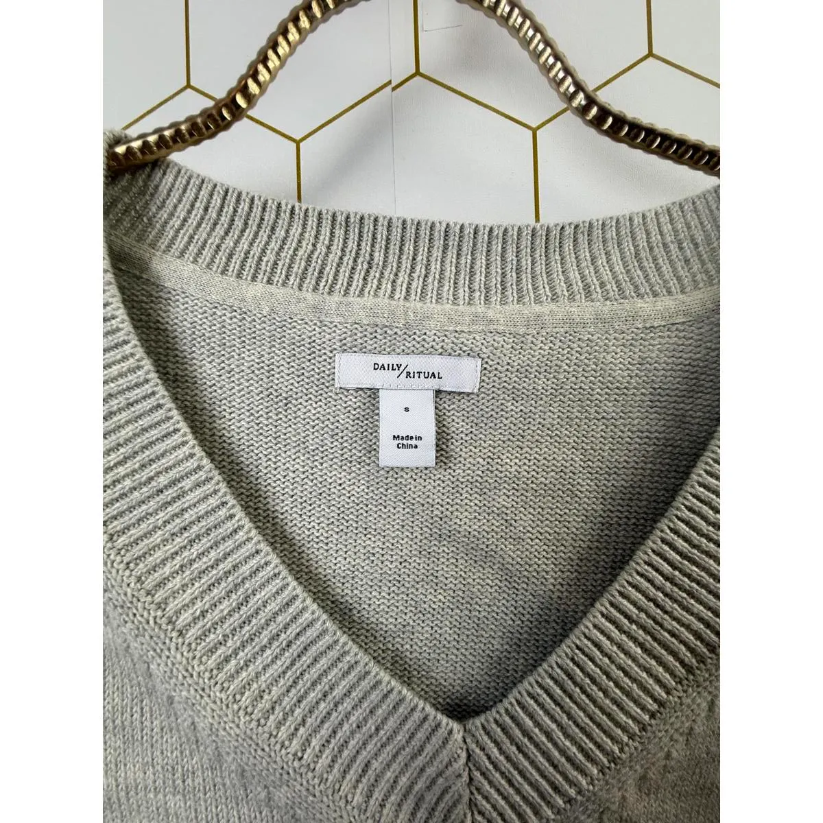 Daily Ritual from Anthropologie Light Gray V - Image 7