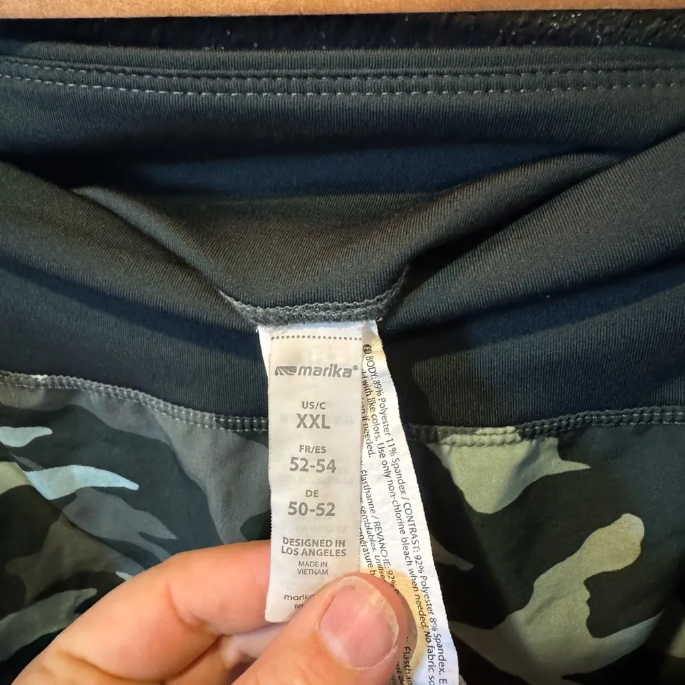 Marika Green Camo Print Athletic Shorts Size XXL - Image 2