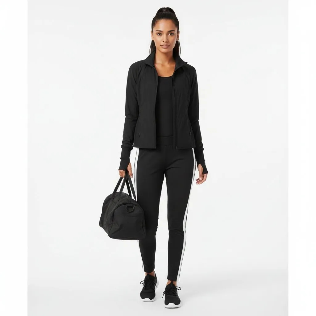Lululemon Black Long Sleeve Zip Up Athletic Sport Jacket 8 - Image 7