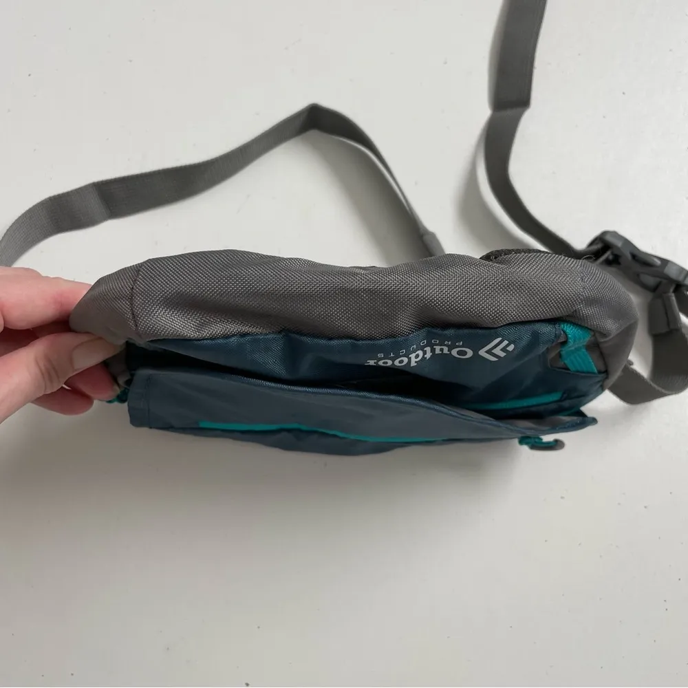 Outdoor Products Fanny Pack Belt Waist Belly Bag Padded Pockets Teal Green Grey - Image 13