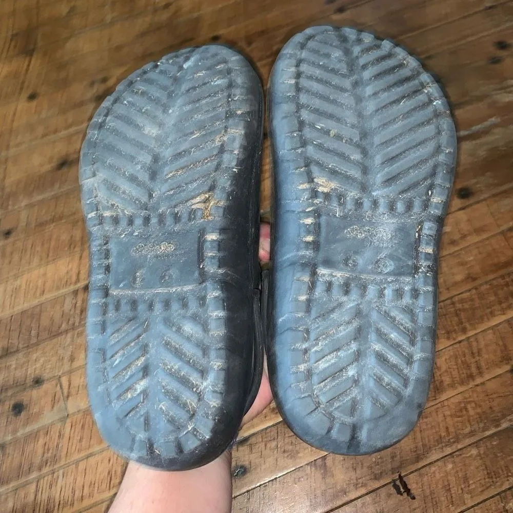 Crocs Jibbitz fleece lined 7/5 ortho arch support nursing clogs - Image 5