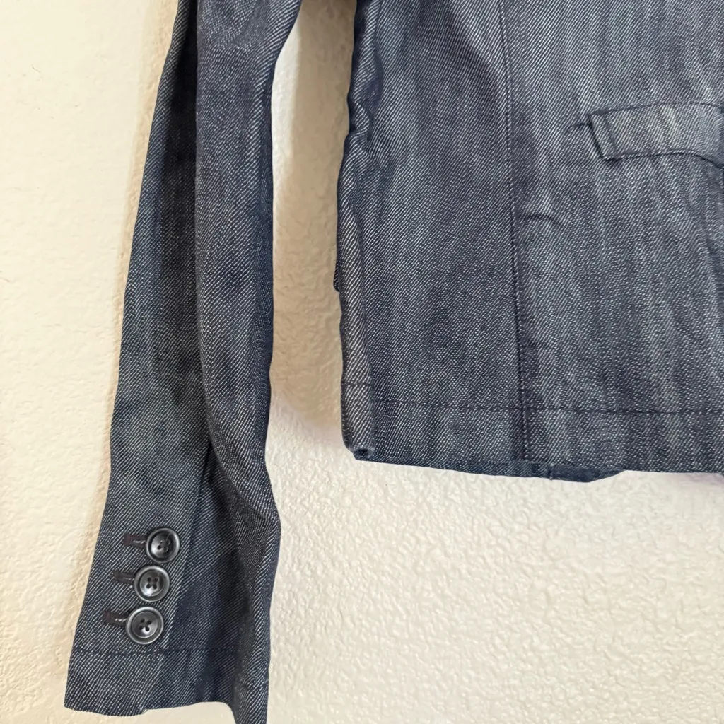 Vintage Women’s Large RALPH LAUREN POLO JEANS CO. blue jean JACKET Coat - Image 9