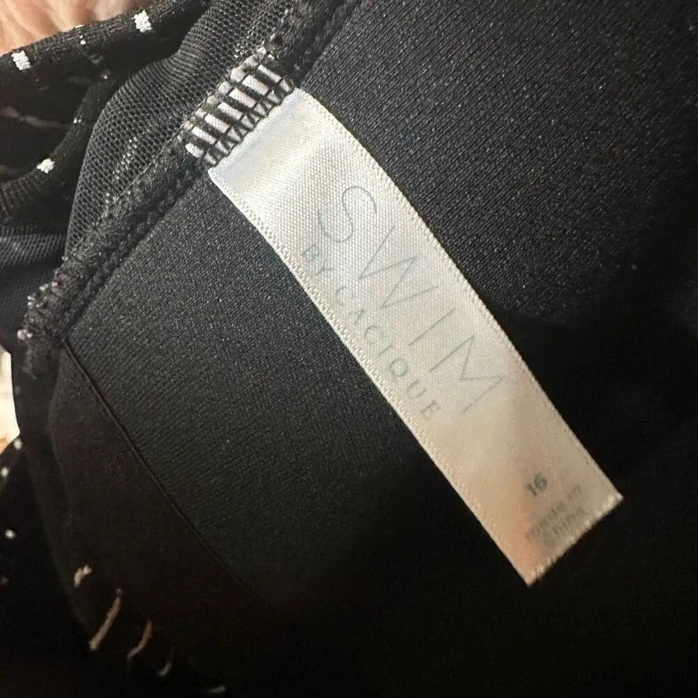 Cacique  Swim black polka dot 16 basic tankini two piece - Image 5