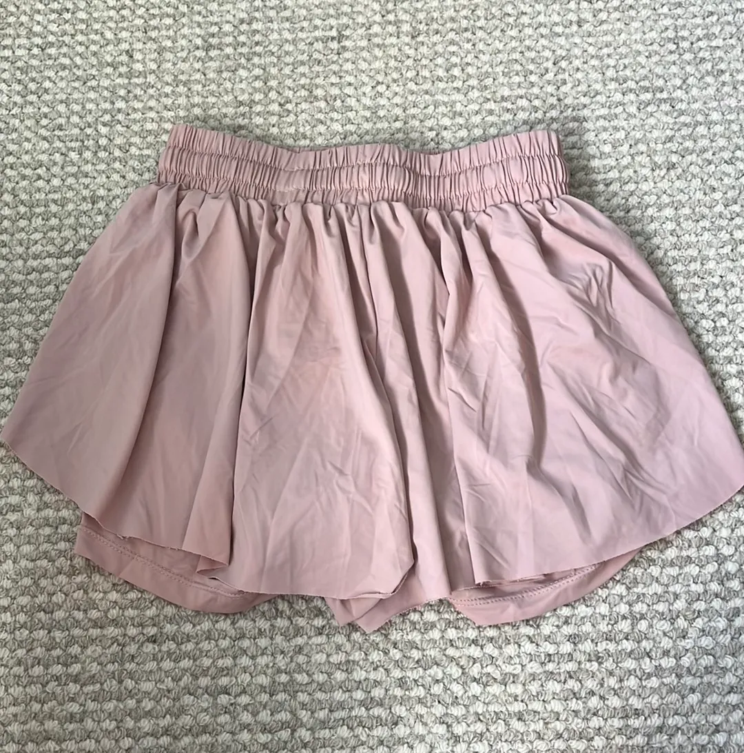 Running Sports Pink Butterfly Shorts Size Small - Image 2