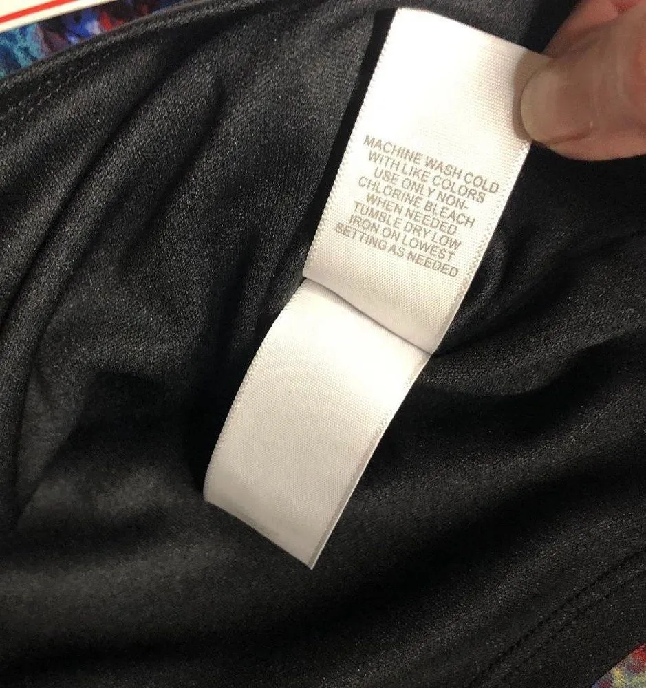 Bisou Bisou Colorful Tie Dye Printed Sleeveless Crop Top Shirt Women's M - Image 7