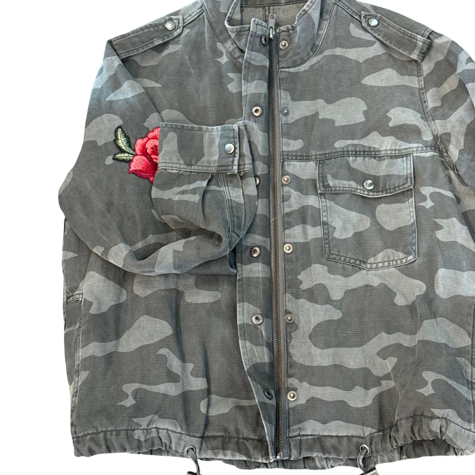 Rails Camo Rose Patch Utility Jacket Women’s XS. - Image 7